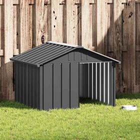 Dog House Anthracite 45.9"x40.6"x32.1" Galvanized Steel