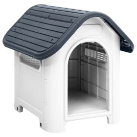 Dog House Grey 23.2x29.5x26.0" Polypropylene